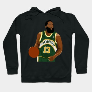 James Harden in Seattle SuperSonics Jersey Hoodie